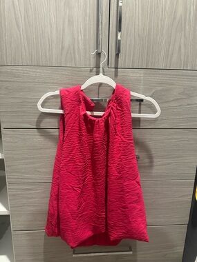 Women’s Hot Pink Sleeveless Blouse